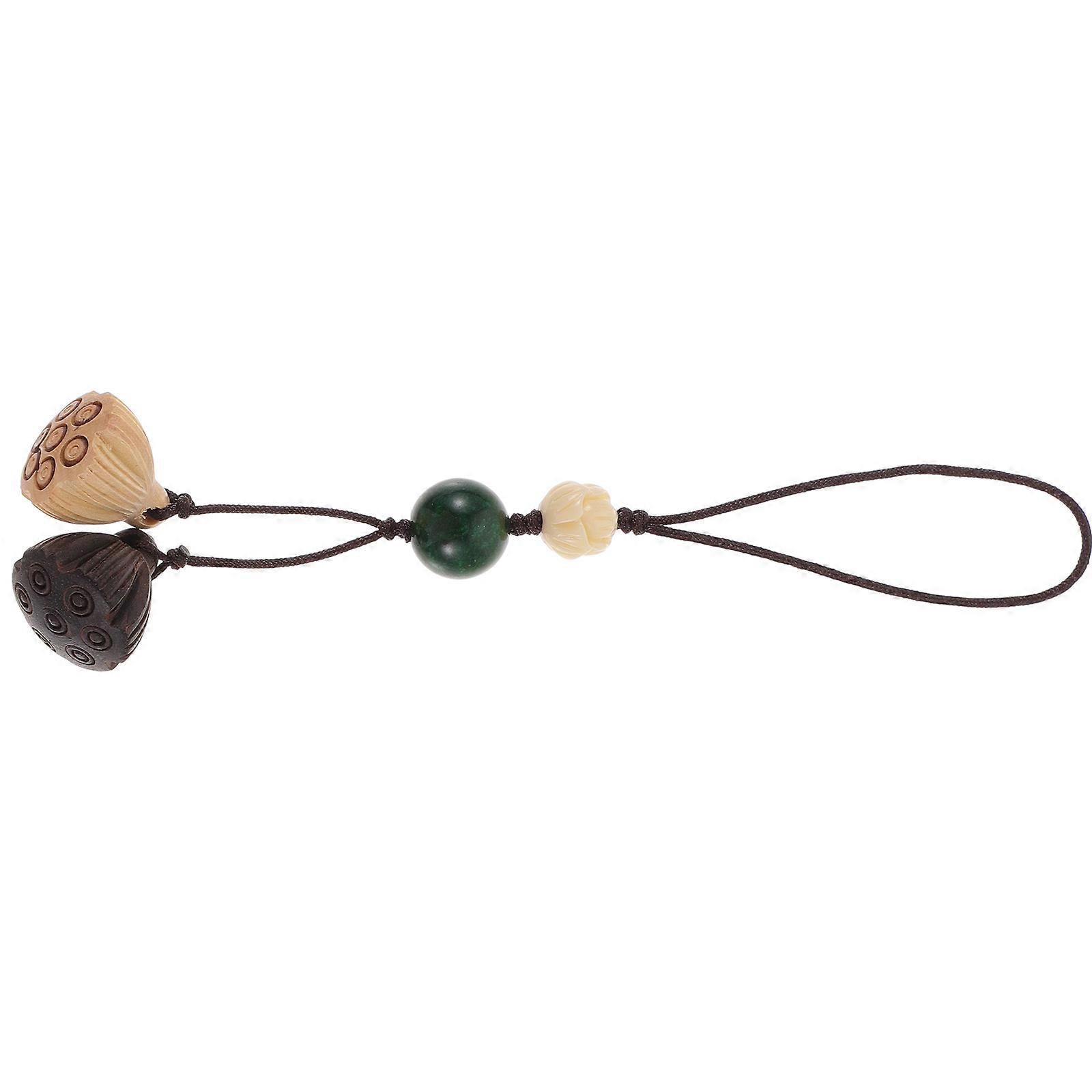 Wooden Phone Pendant Lanyard Charm for Bags and Keychains – Lightweight, Elegant Design, Easy to Install Phone Decor Accessory