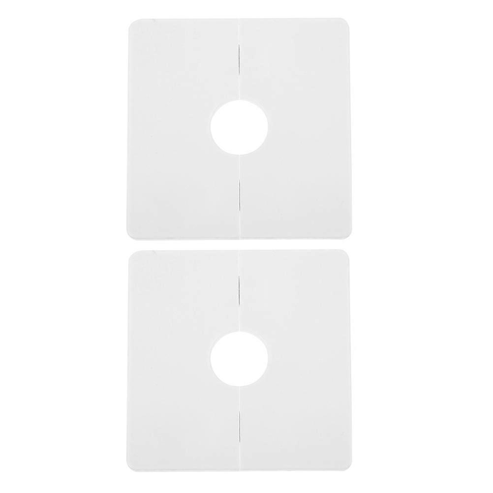 Self Adhesive Wall Flange Covers for Pipes – Decorative Square Plates for Bathrooms, Kitchens, and Toilets – Elegant Water Pipe Collars for a