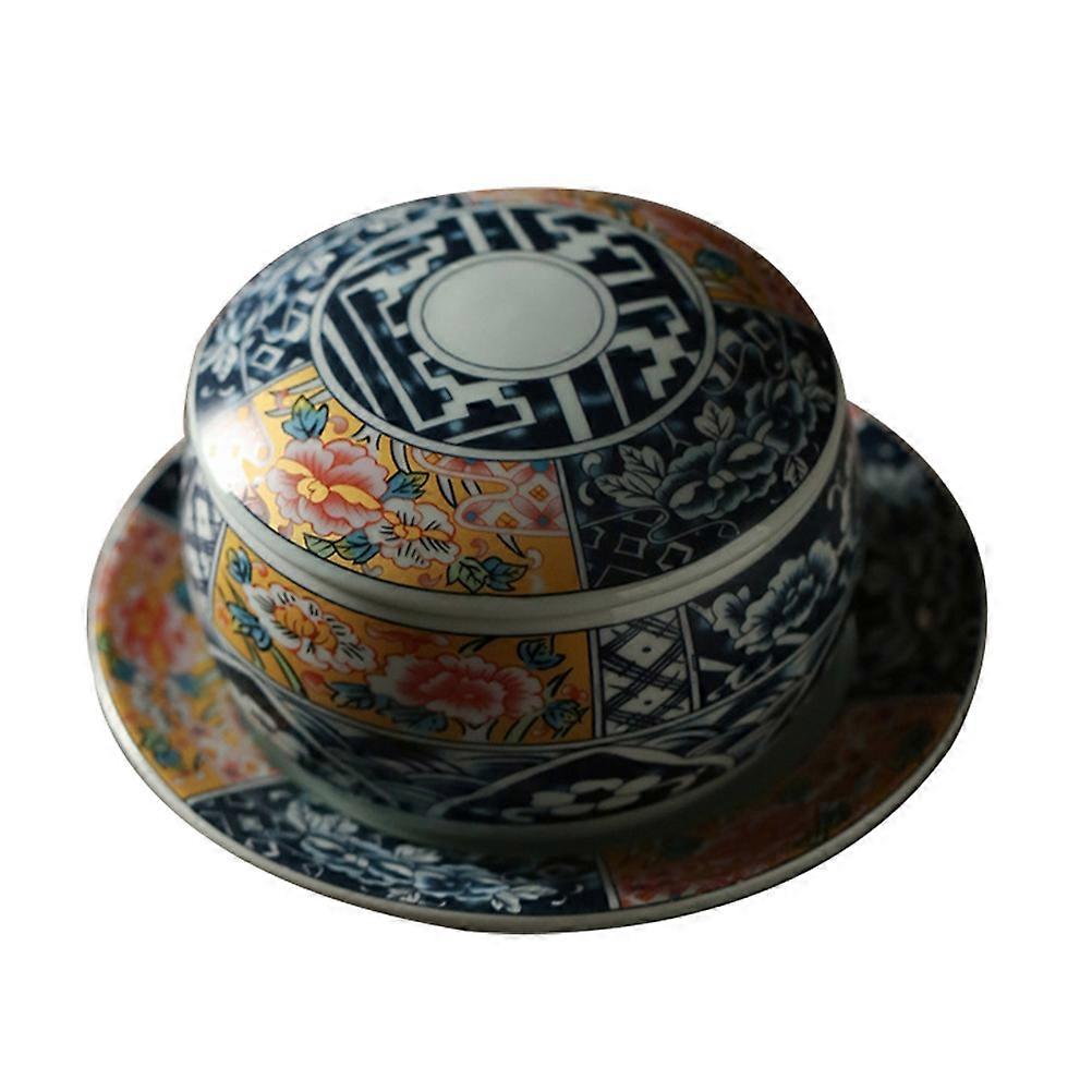 Dessert Cup with Lid Ceramic Soup Bowl for Simple Design 1Pc