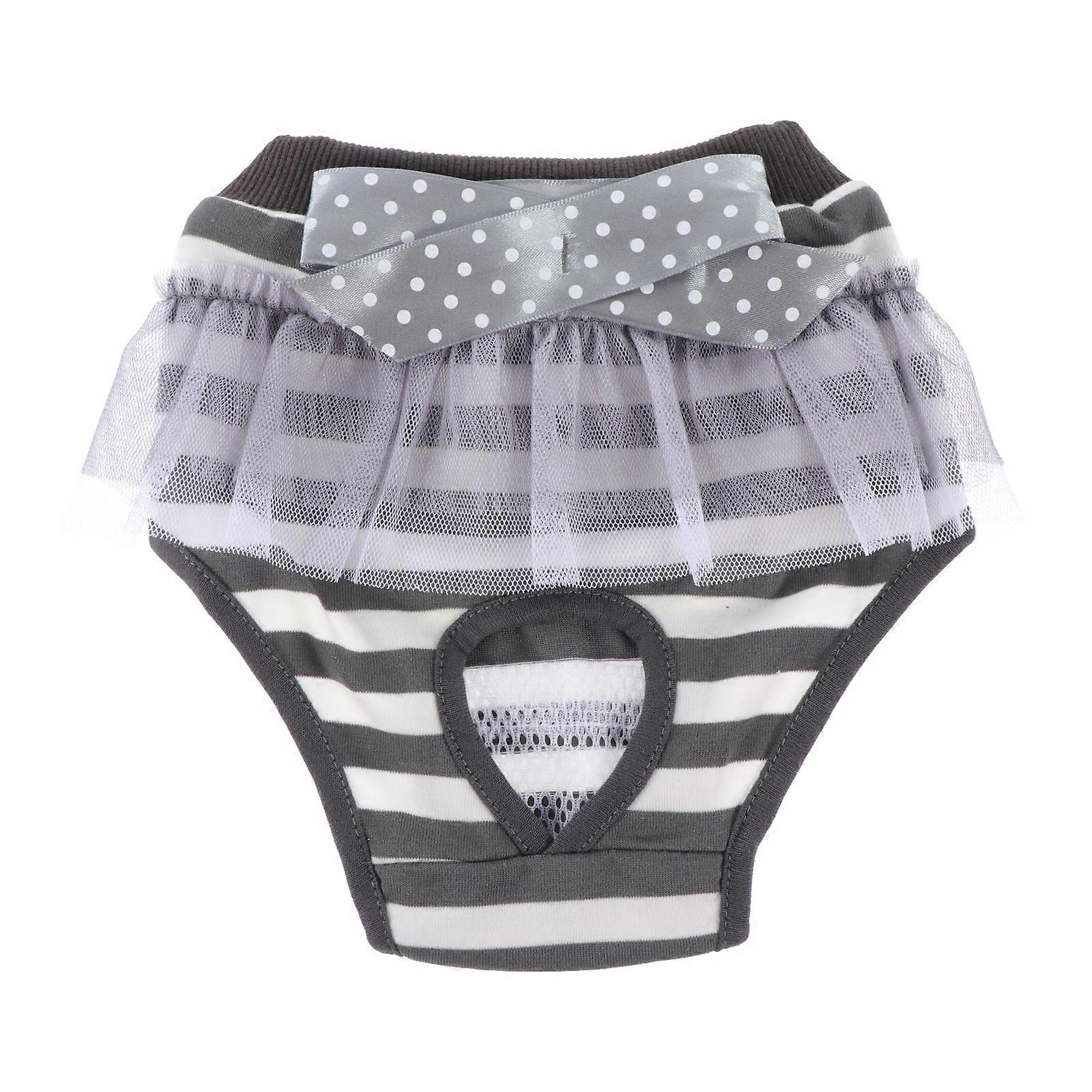 Decorative Doggie Diaper Coffee Color L Size Protect Carpets and Floors Reusable Dog Diaper For Menses Care 1Set