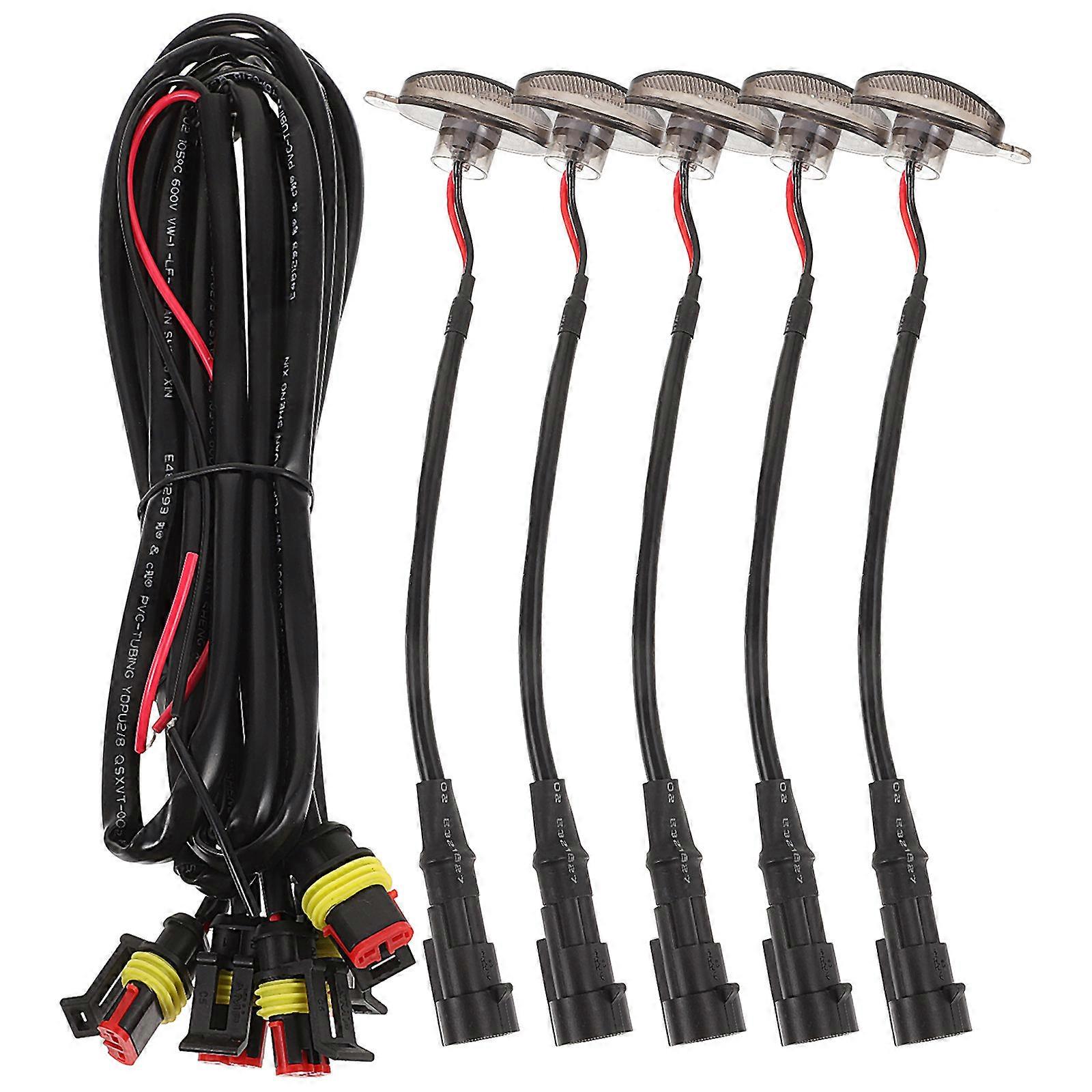 Car Front Grille Light ABS Material 8W Power 12V Voltage 8000K Color Temperature 1 Set