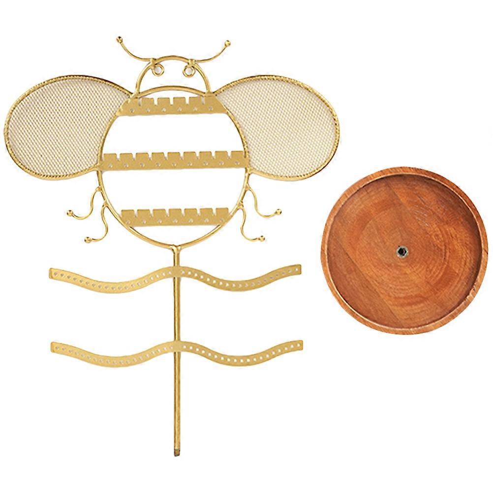 Market Display Stand Bee Shaped Earring Stand Jewelry Display For Retail Store Multi Color 35.00X28.00X14.00CM 1Pack