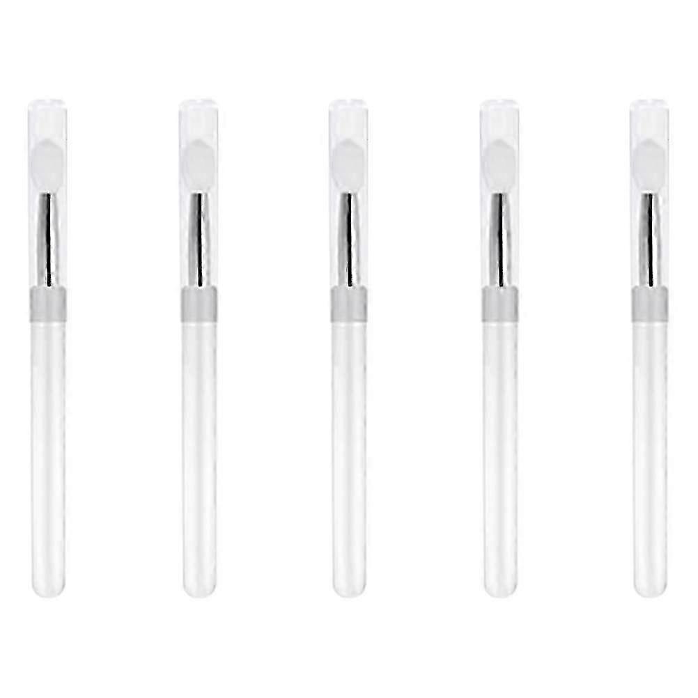 Make-up-Set Make-up-Set Make-up-Set Make-up-Lidschatten 5pcs Make-up-Pinsel mit Deckel Silikon-Lippenpinsel Lidschatten-Applikator Make-up Lipgloss Lipgloss klar