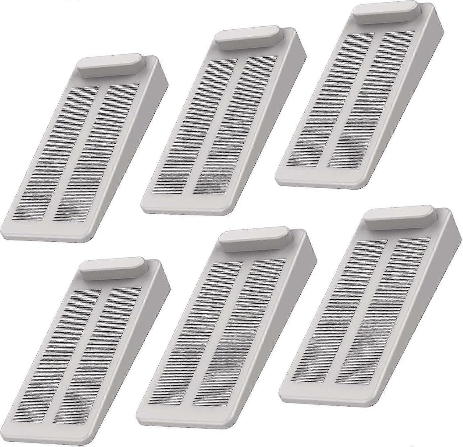 Heavy Duty Rubber Door Stops - Adjustable, Non-Slip (Light Gray)