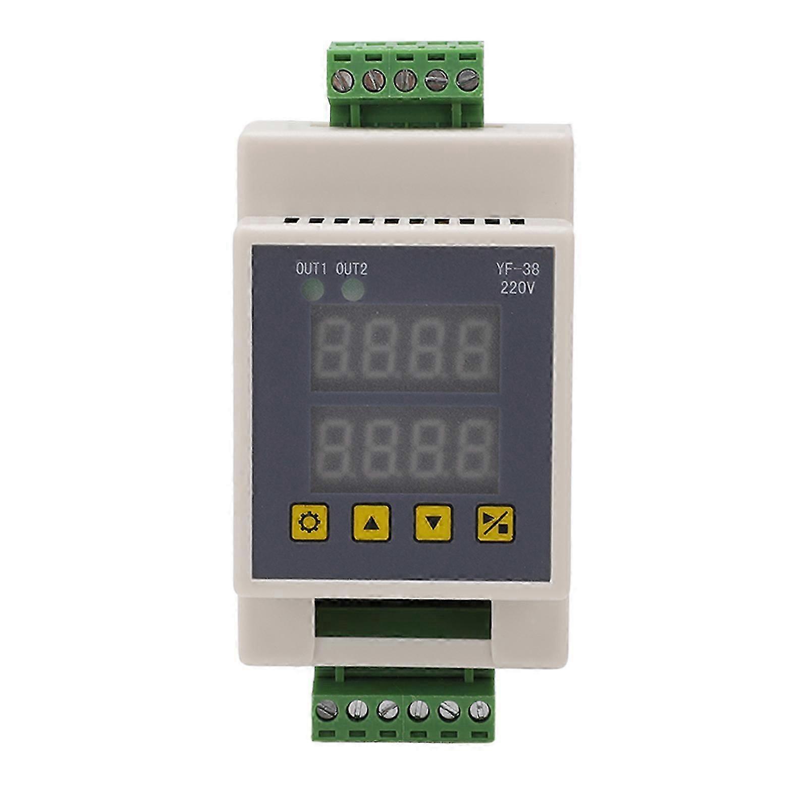 Timer Module 2 Channel Accurate LCD Screen ABS Delay Module White DC 7?27V AC 220V