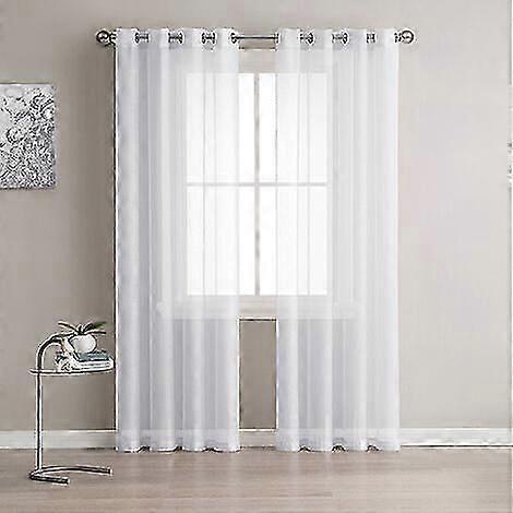 Beyaz Şeffaf Vual Perde 140x225cm