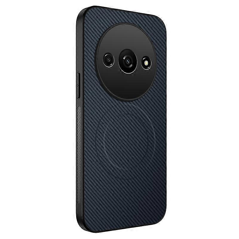 For Xiaomi Redmi A3 4G Case Compatible with MagSafe WANLONFENG TQ Series Carbon Fiber Texture PC TPU