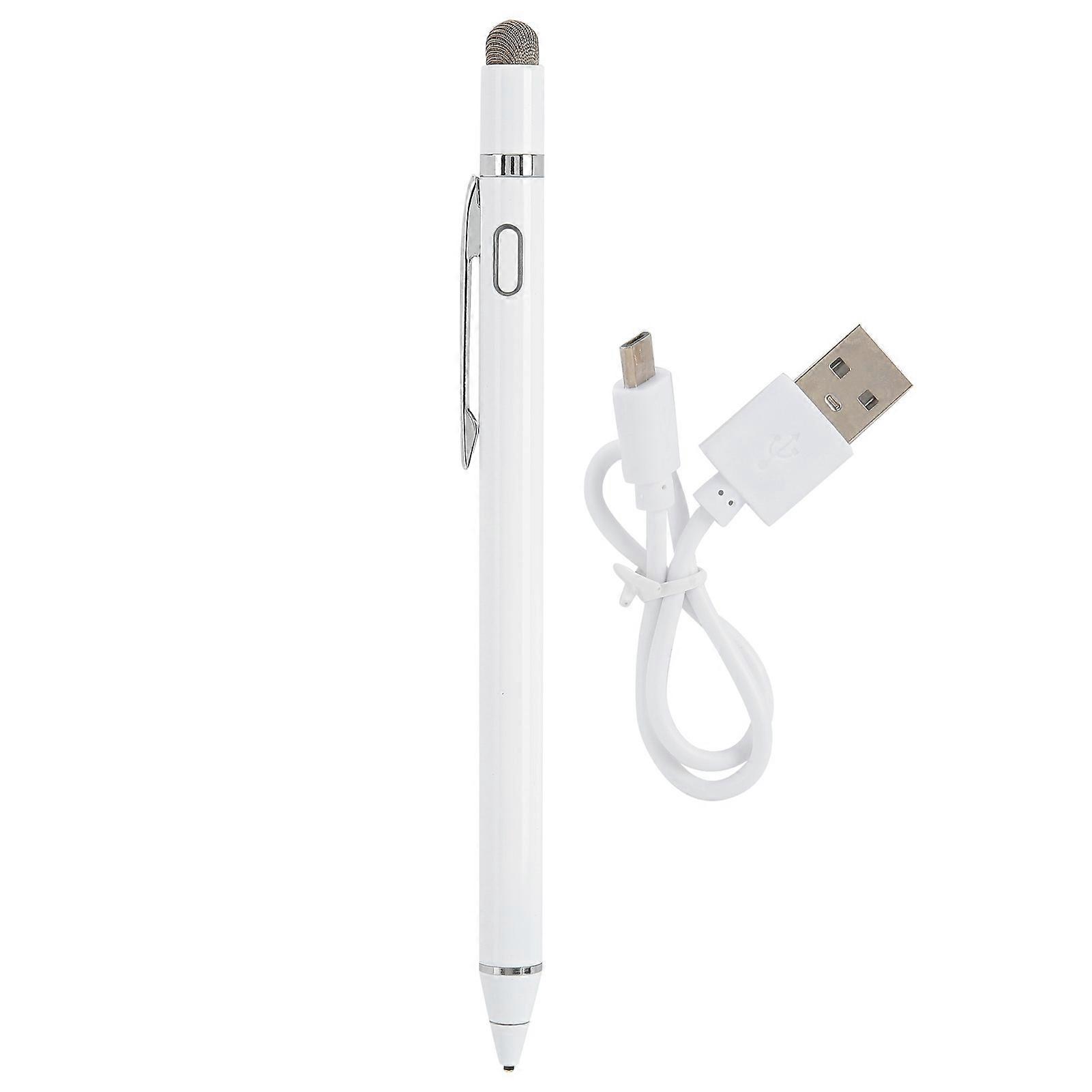 Universal Active Capacitive Stylus Pen for iOS/Android Mobile Phone, White WYH0004