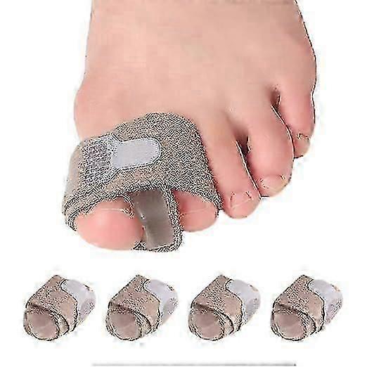 Toe Separators Wraps (4 Pcs), Adjustable Bunion Corrector Pad with Soft Gel