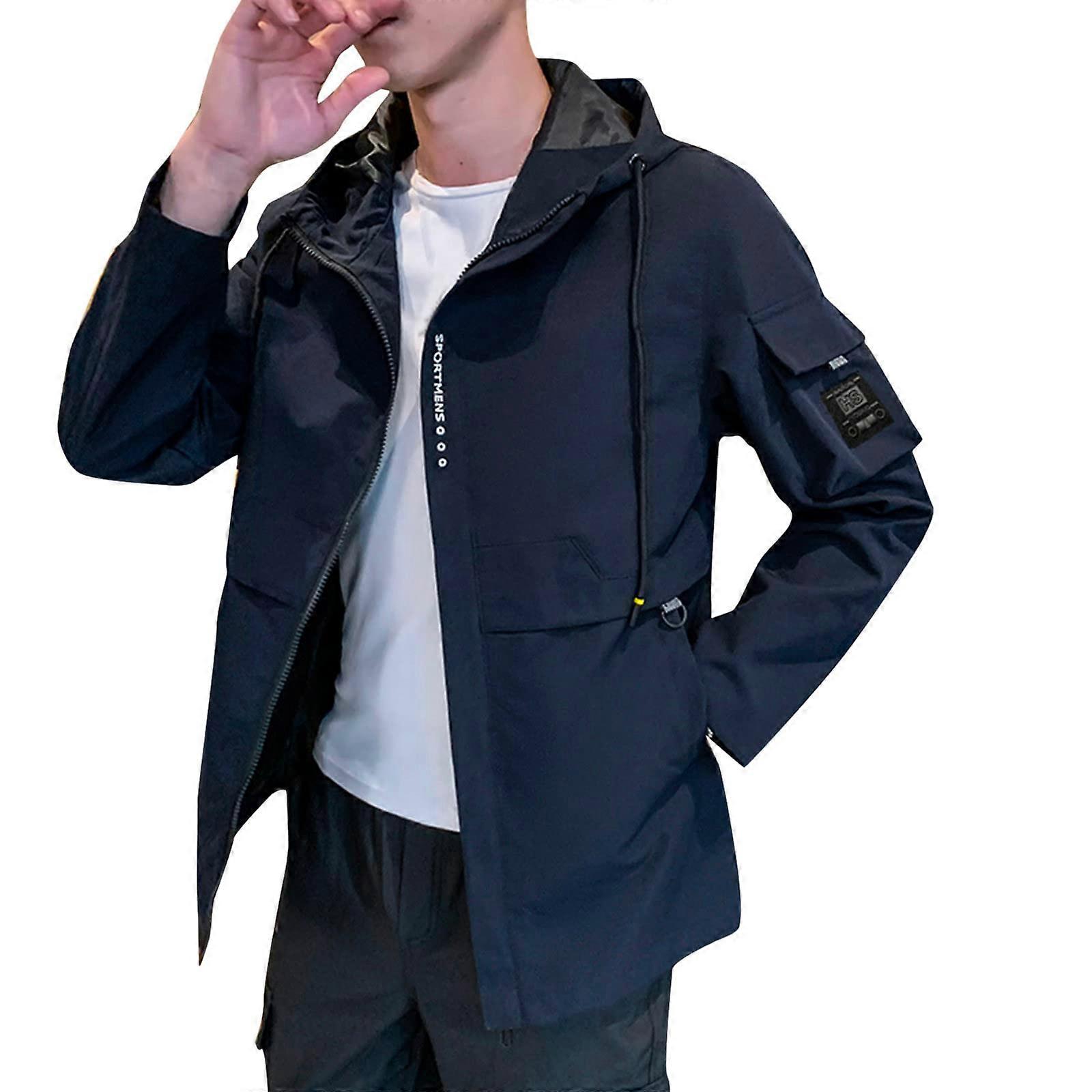 Jacket Leather Transition Jacket Autumn Outdoor Softshell A7Blue 3XL