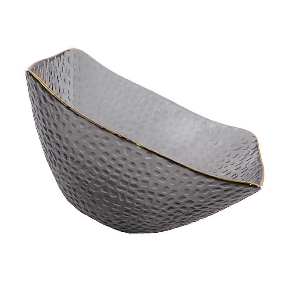 Fruit Containers Glass Serving Bowl for Eating Bars Modern .6X16.6CM Dessert Presentation 1Pack