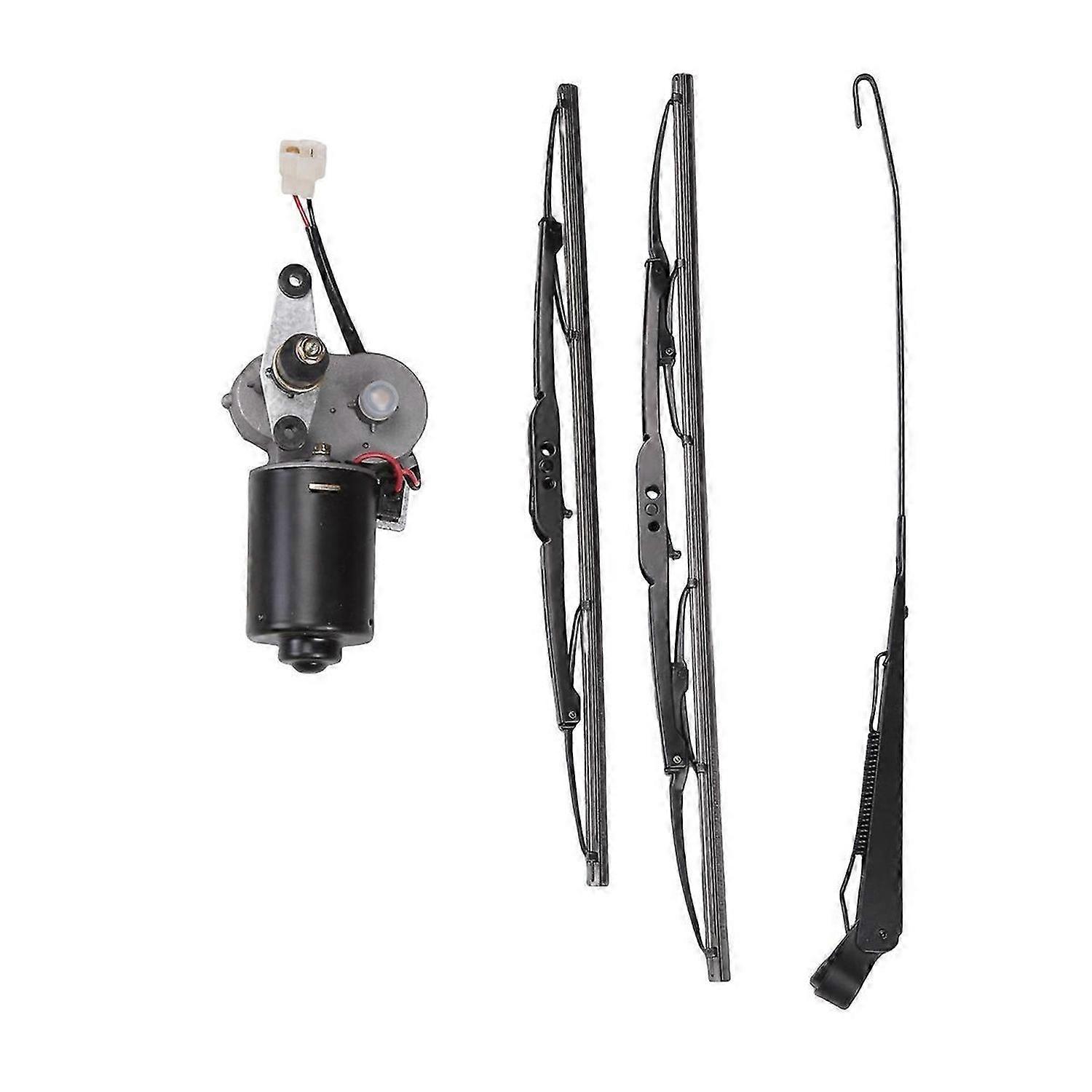 1 Set DC12V 30W Universal UTV Electric Windshield Wiper Motor Kit Wiper Assembly for Polaris Ranger