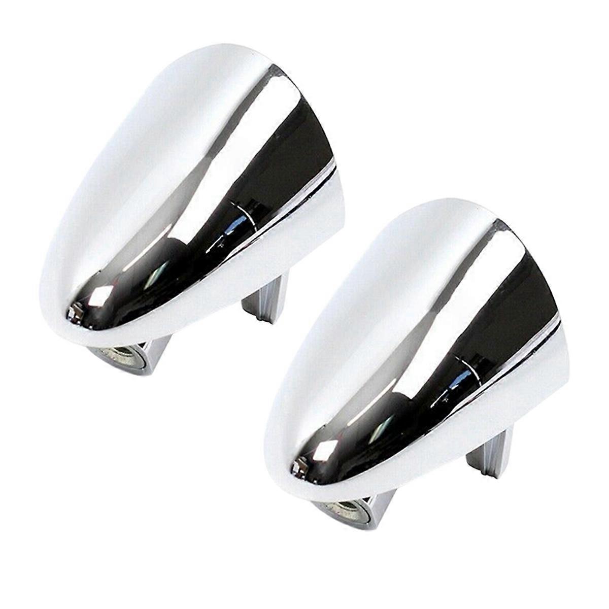 82662-3W030 2Pcs Exterior Right Side Door Handle Cover Cap Fit for 3.3L DOHC V6 2016 Chrome Style A