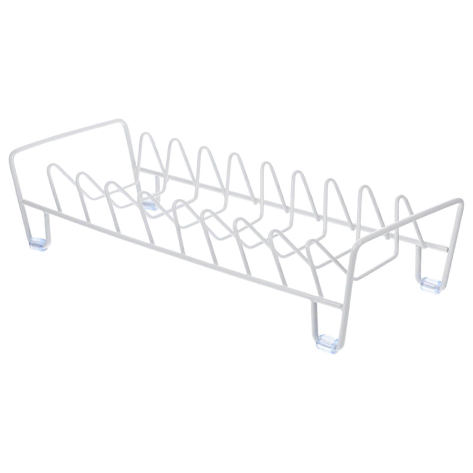 Kitchen Drain Rack Draining Storage Space-saving Rectangular White 34X13X8CM 1Pack