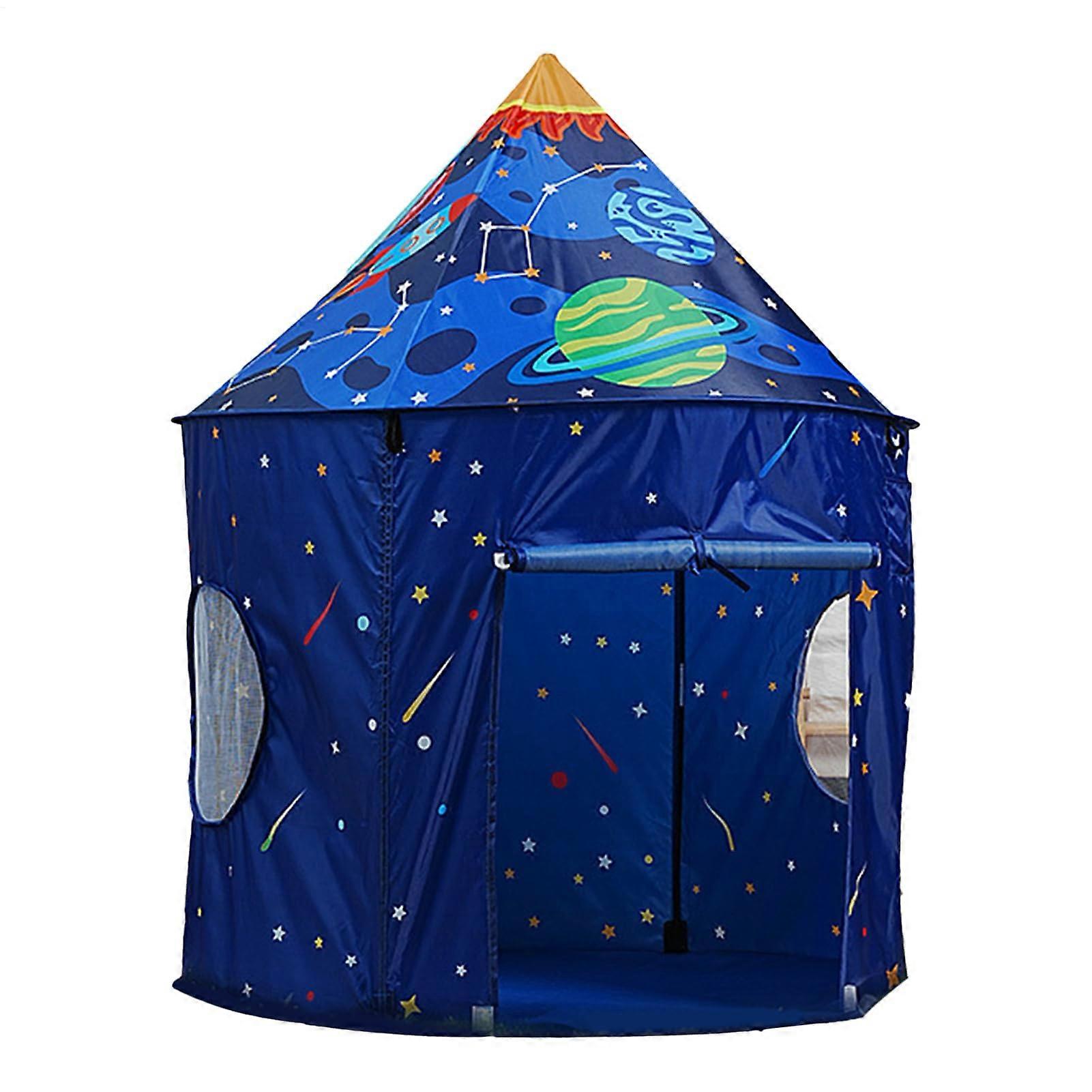 Rocket Ship Kids Tent - Large Portable Indoor Playhouse for Toddlers, Ideal for Home and Garden, Unique Design