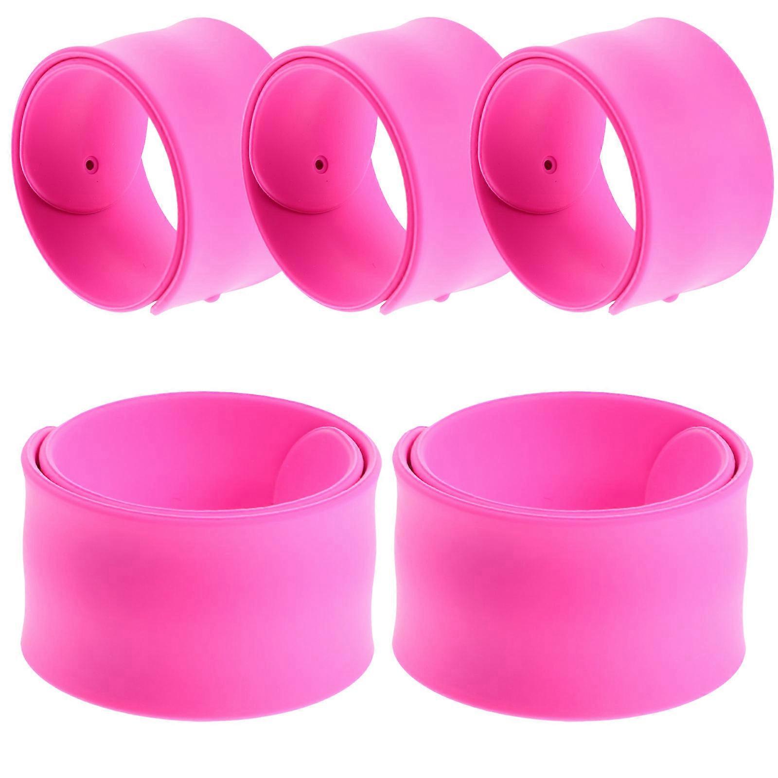 Silicone Slap Bracelets Pack of 5 Fun Wristbands for Kids Party Favors Birthday Events Comfortable Safe Accessories for Boys