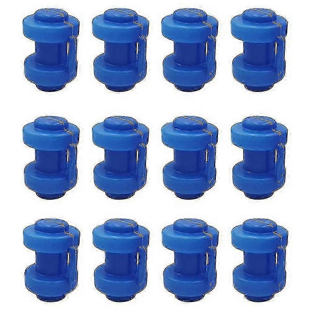 12 Pcs 25 Mm Trampoline Caps for Attaching Safety Net to Net Poles