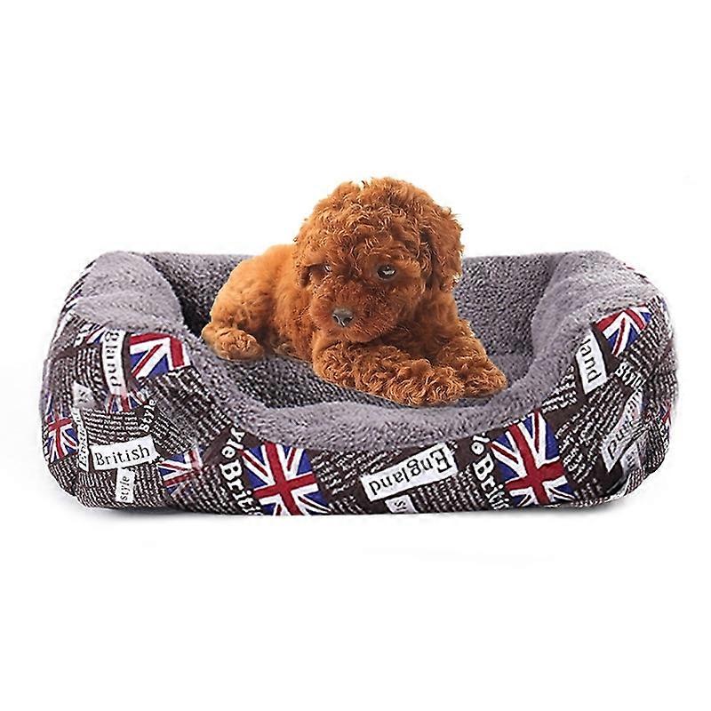 National Flag Four Seasons Genuine Warm Pet Dog Kennel Mat, Size: L, 66×50×14cm