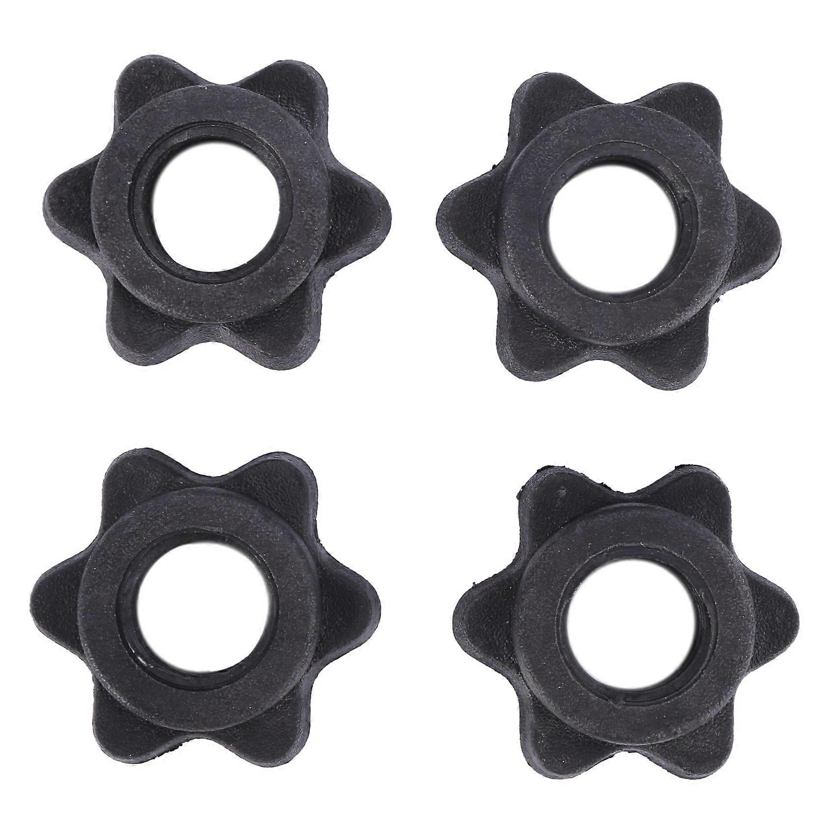 2 Pairs Dumbbell Hex Nut,Dumbbell Rod Nut,Spinlock Collars for Barbells Bars Training Sports