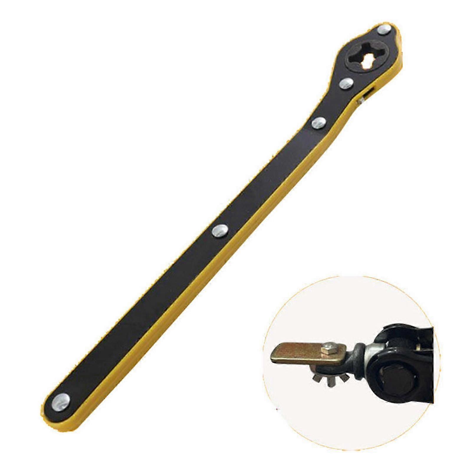 Labor Saving Durable Ratchet Spanner with Rocker Design Wrench Adapter