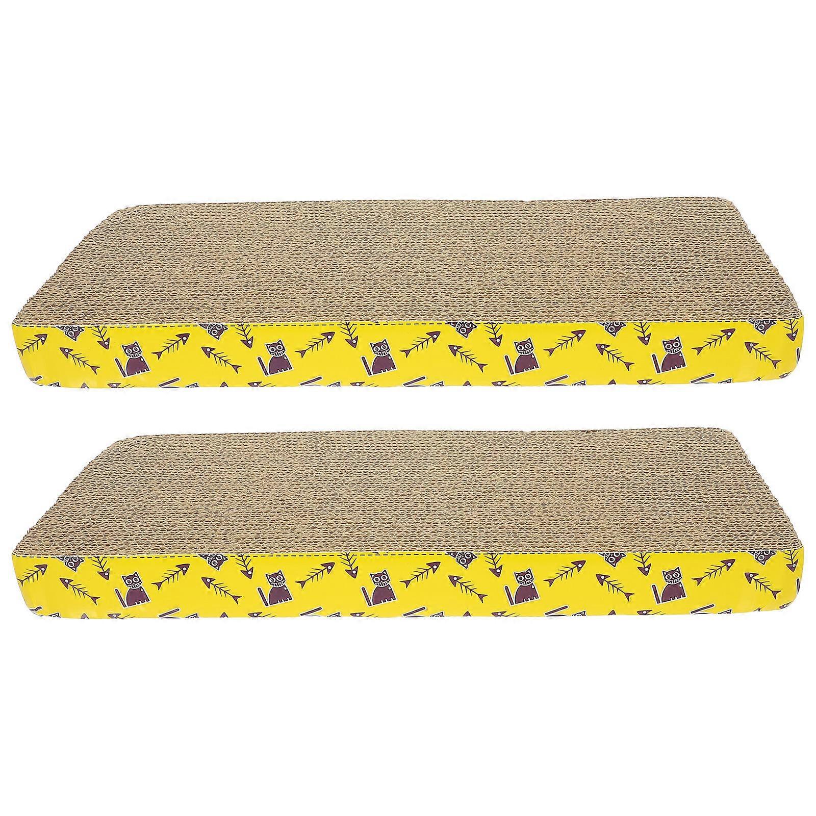 Cardboard Cat Scratcher Multi 44.5X21X4CM Exercise 2Pcs