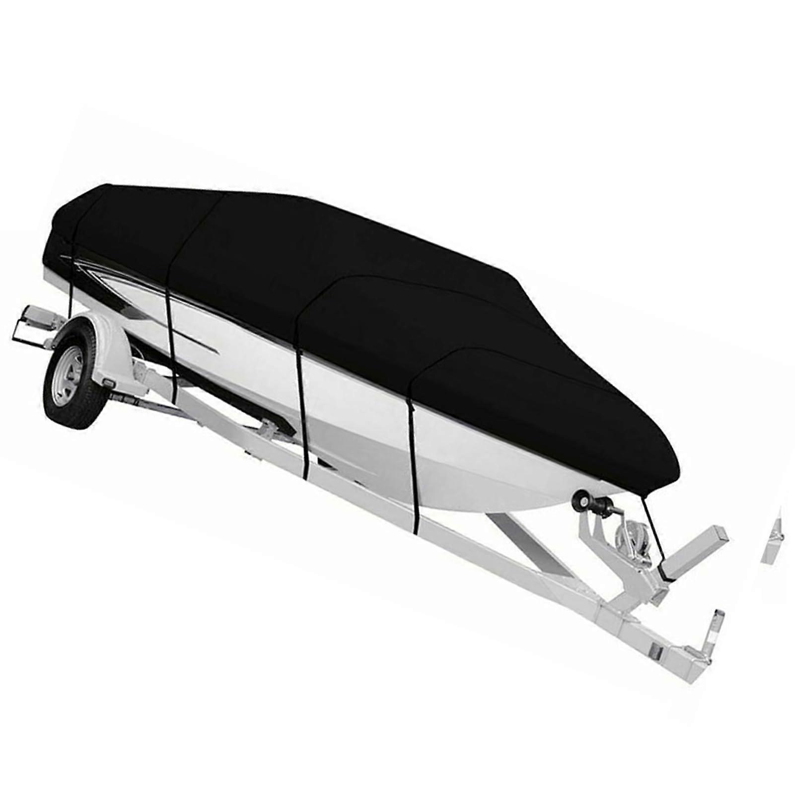 Boat Cover for Kayak Canoe with Tear Resistant Canvas Tarps 420x 270 Black