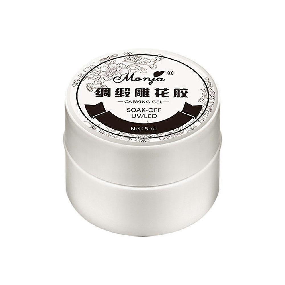 Monja Nail Art Satin Light Carving Glue Soft Candy Gum Ground