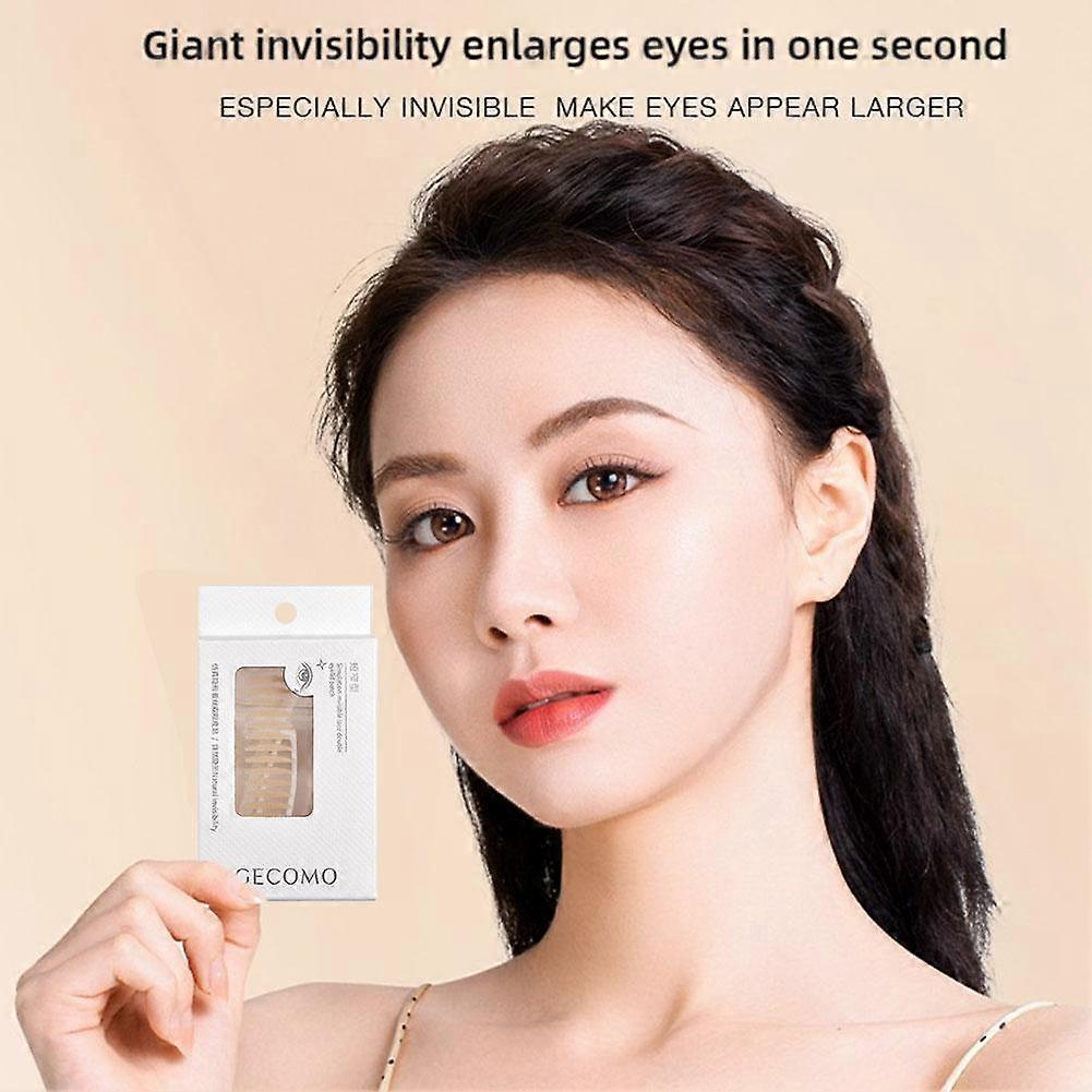 Long and wide # (90 stickers) (C) $GECOMO traceless invisible double eyelid stickers natural and thin big eye beauty stickers inner double swollen