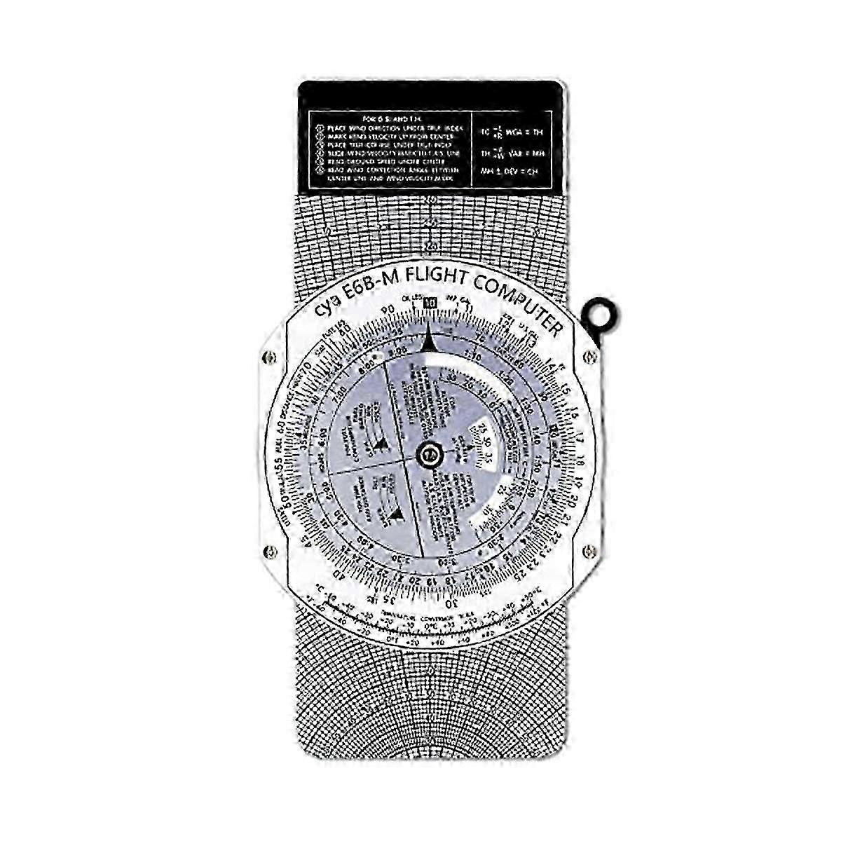 Metal Flight Computer Aviation Plotter Circular Slide Rule for Aviation Flight Training