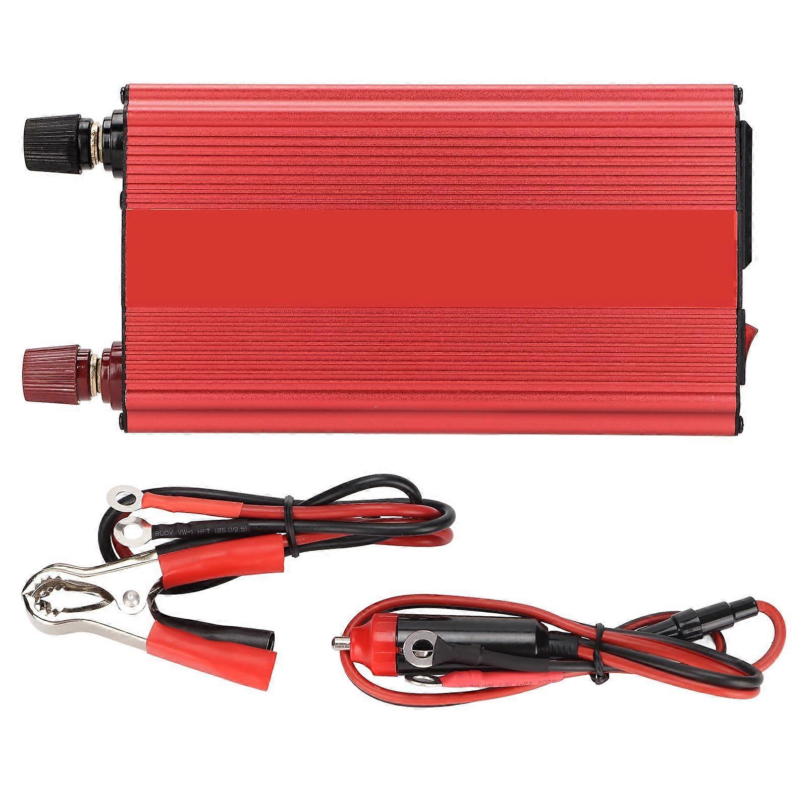 Power Inverter DC 12V to AC Multipurpose Intelligent Sine Wave Power Converter for Car Automobile