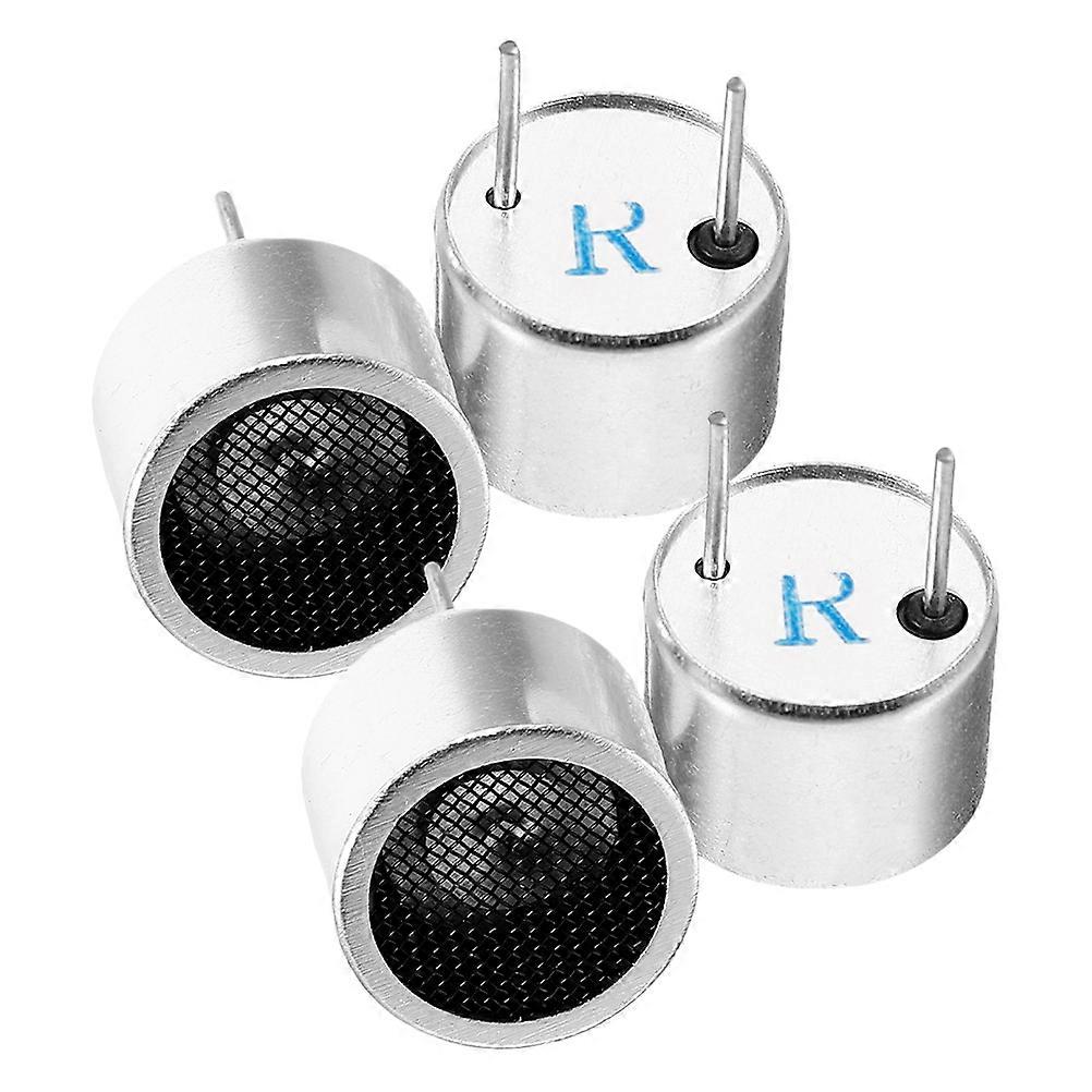 Ultrasonic Sensor Probe Ultrasonic Level Measurement Indoor and Outdoor Use Circular Shape 2Pairs