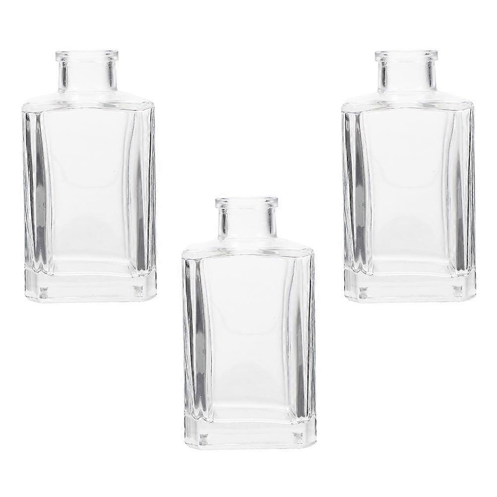 Fragrance Diffuser Bottle Desktop Aroma Bottle Bathroom Transparent 3Pcs