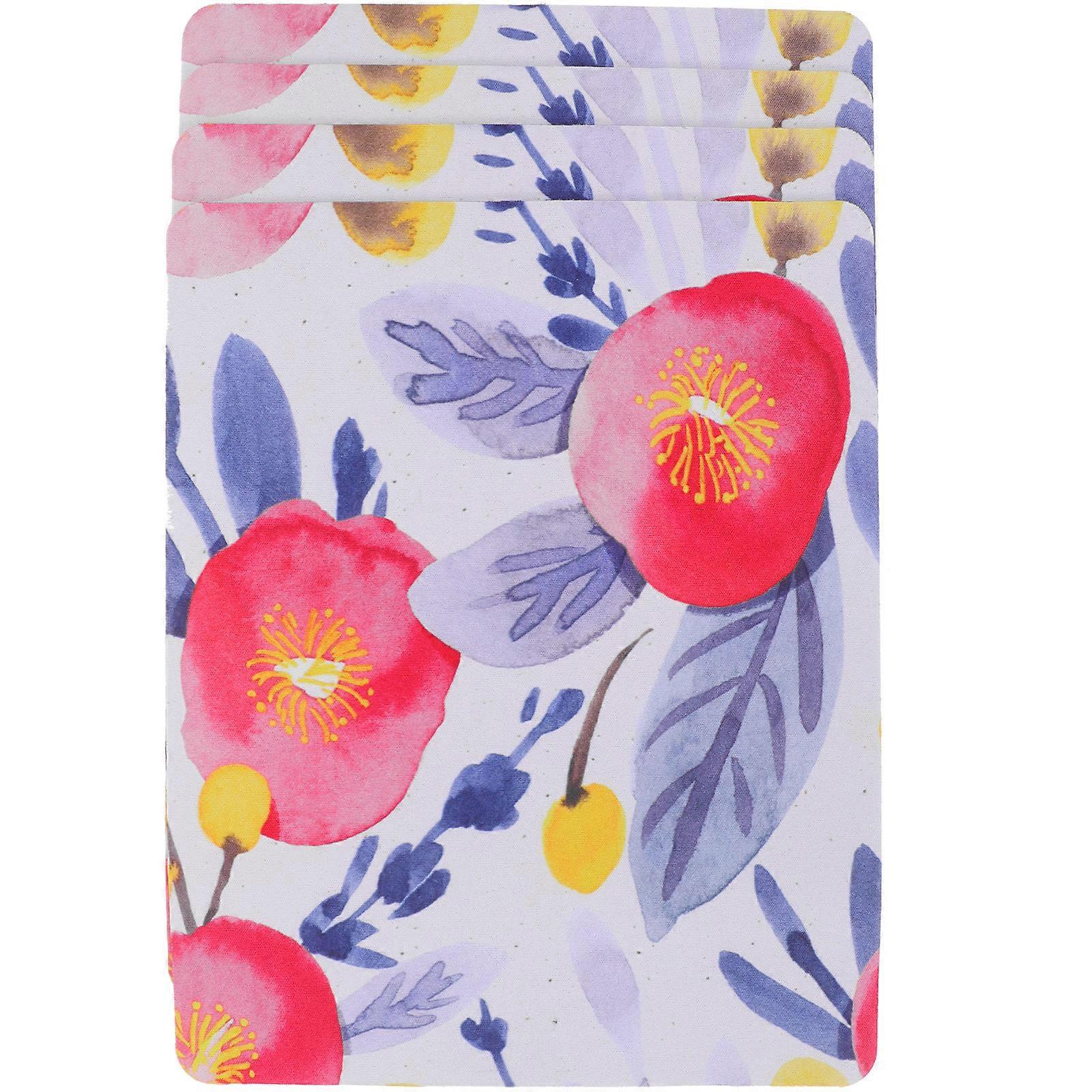 Mouse Pad Gaming Mouse Pad Rubber Anti-Slip Surface with 4Pcs Set