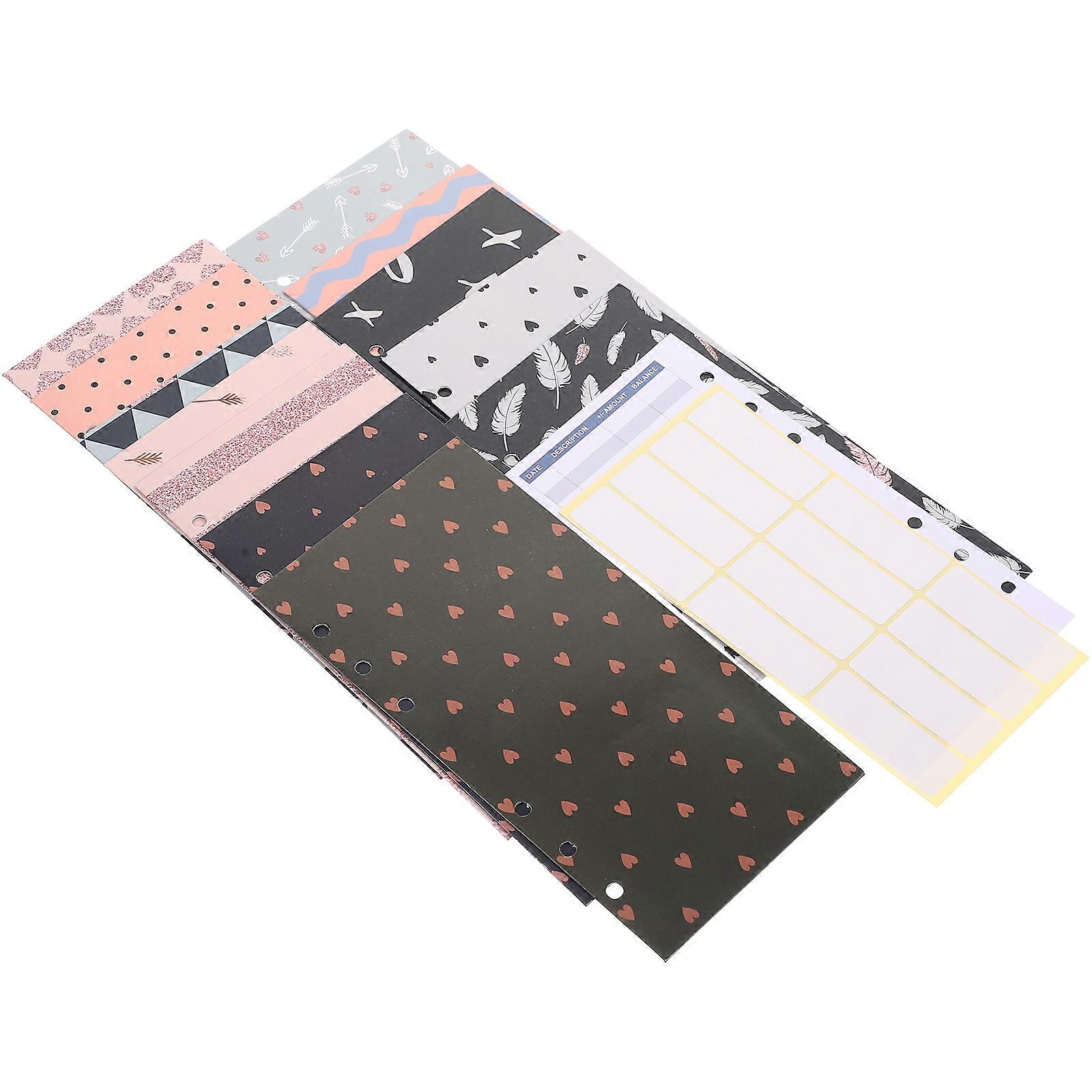 Wage Envelopes Marbling Design for Personal Finance Portable Moisture Proof Assorted Color 1Set