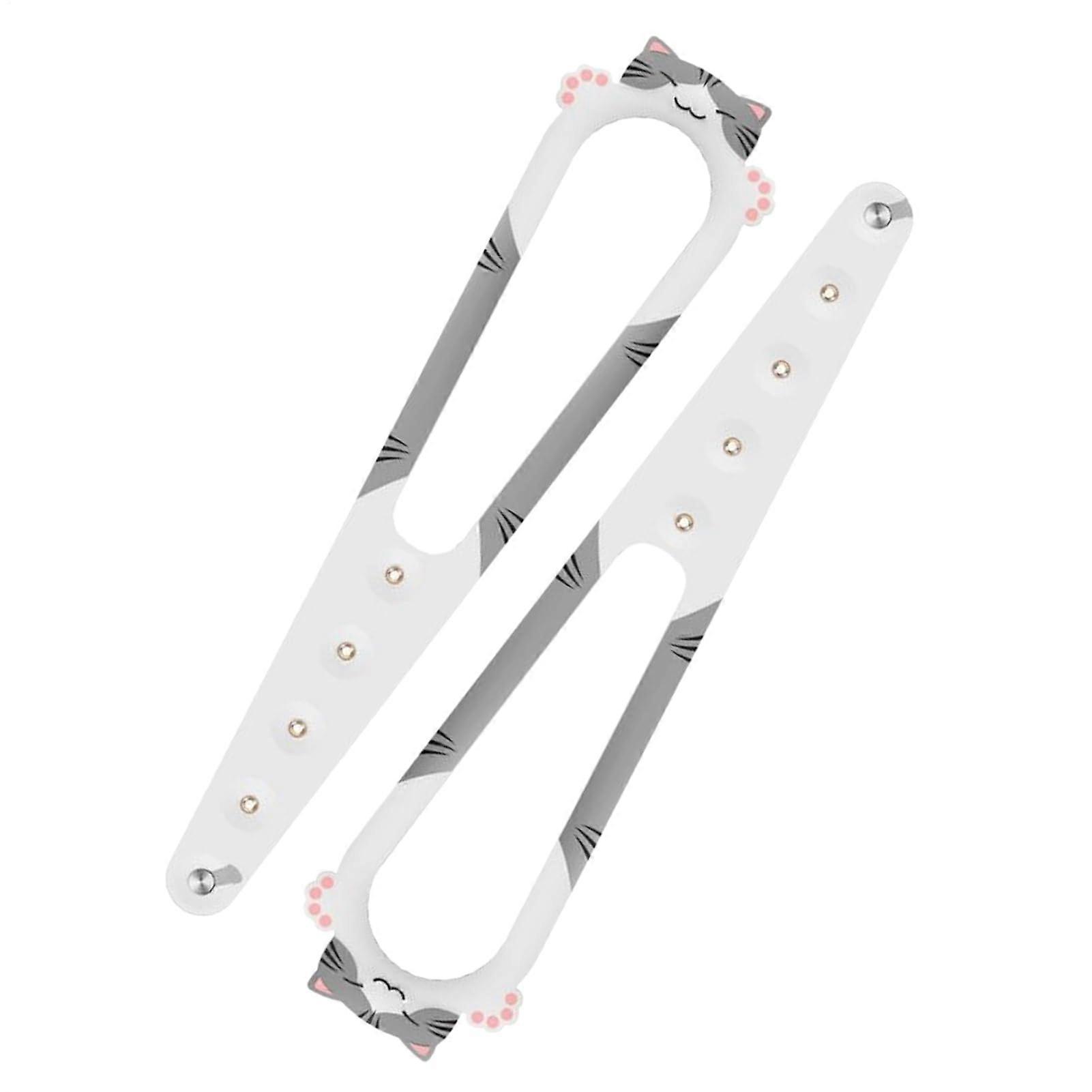 猫のドアの掛け金は犬を締め出す–猫のためにドアを開いたままにする安全ペット用品、リビングルームの寝室のグレーのための調節可能なドアロック