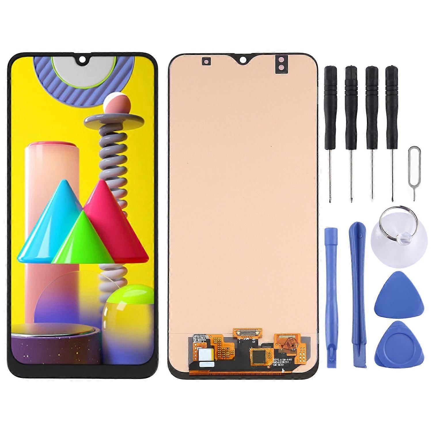 For Samsung Galaxy M31 OLED Display Unit Touch Spare Part Repair Black
