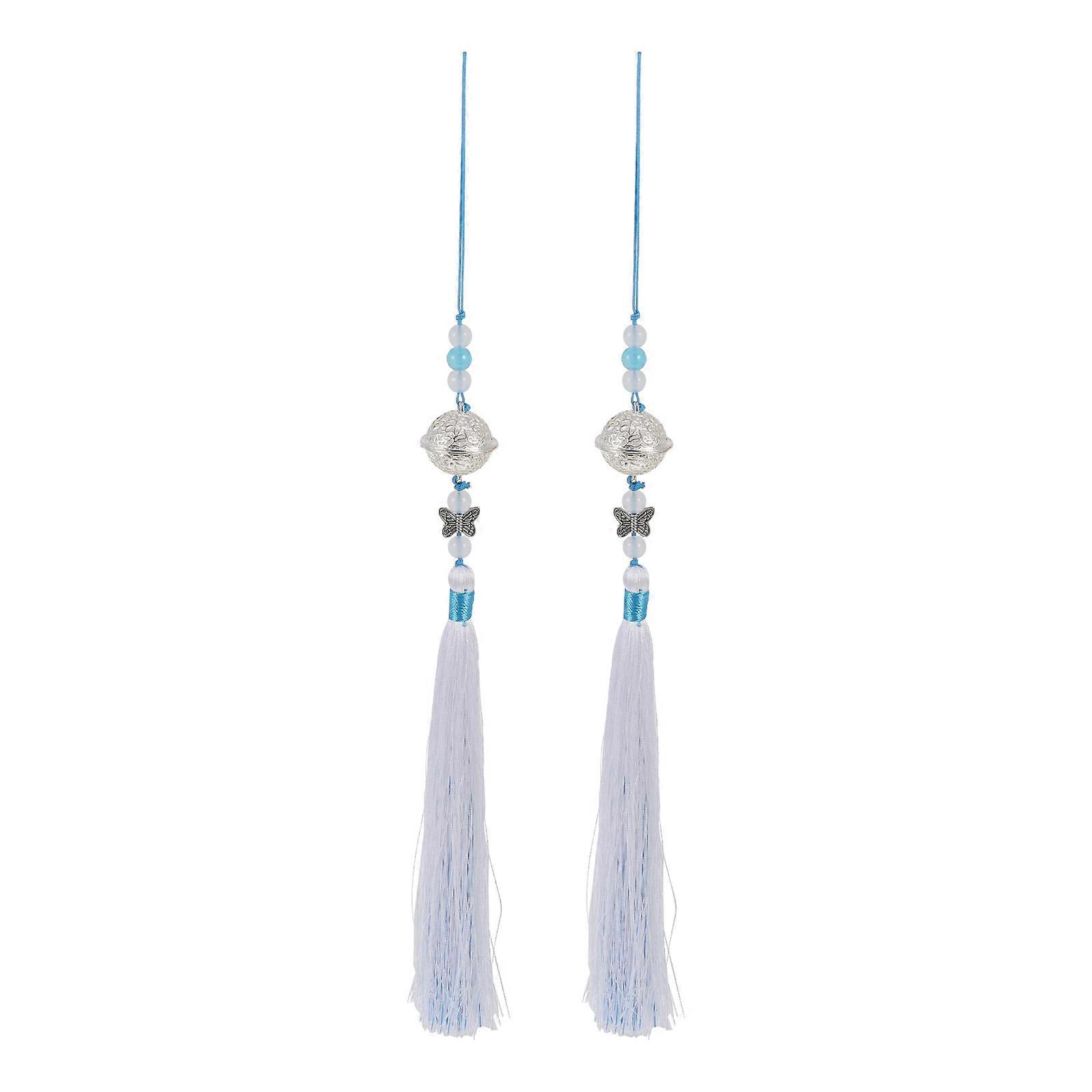 Ancient Tassel Pendant Waist Pei Flow Tassel Decoration 2Pcs for Decoration
