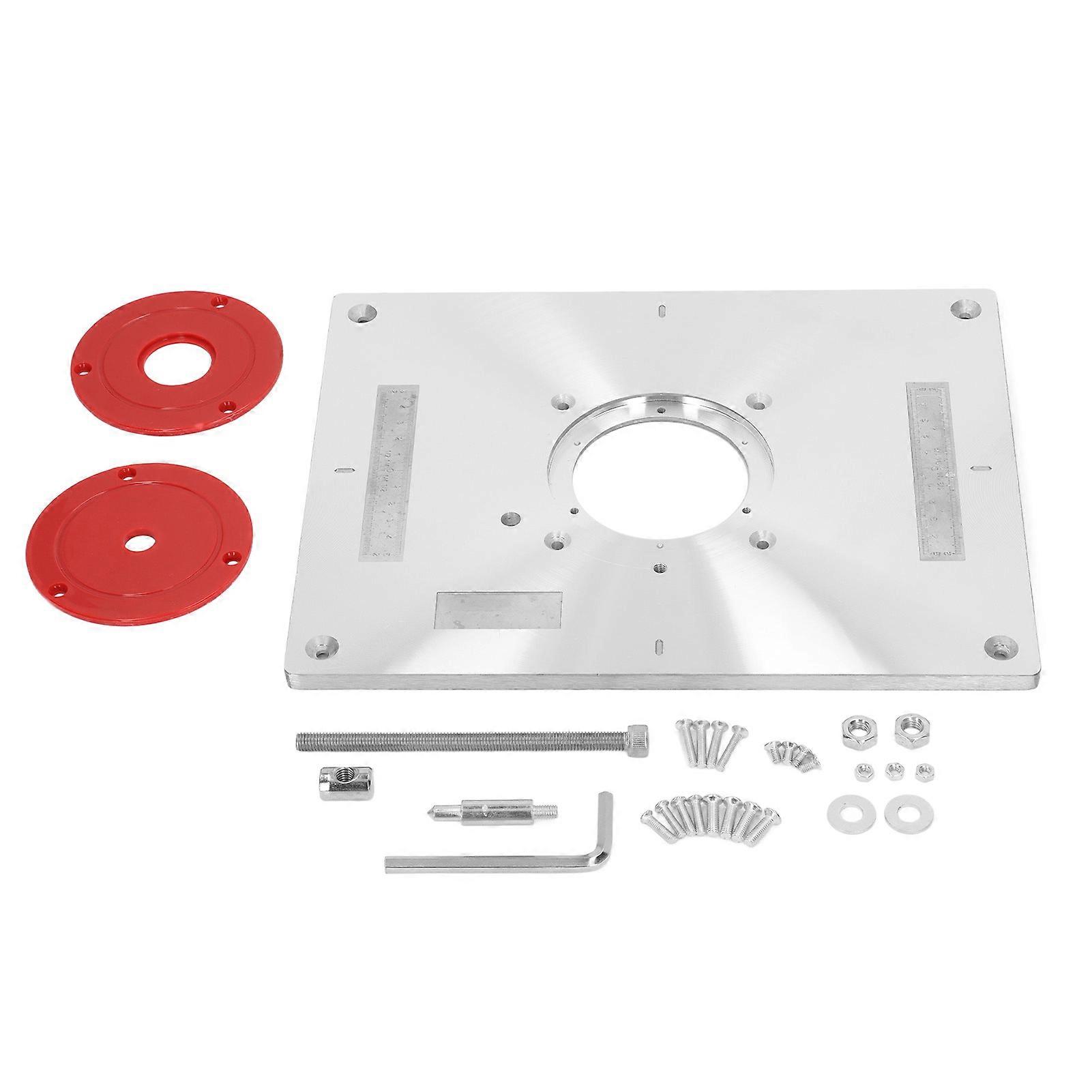 Woodworking Router Trimmer Router Table Insert Plate Carpenter Hole Drilling Tool Accessory 30CM