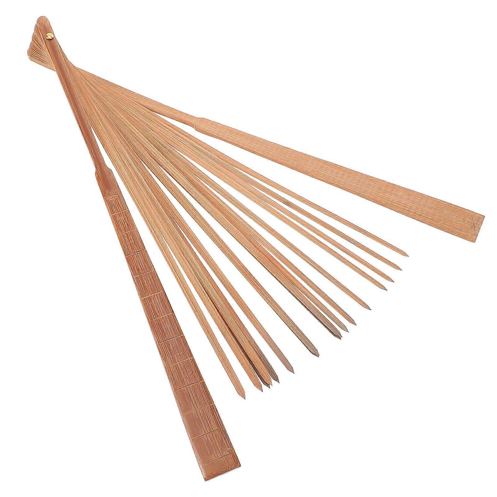 Ancient Handmade Bamboo Fan Frame Diy present Giving Special Occasions Japanese Style Circular Shape 30.00X30.00X2.50CM 1Pcs