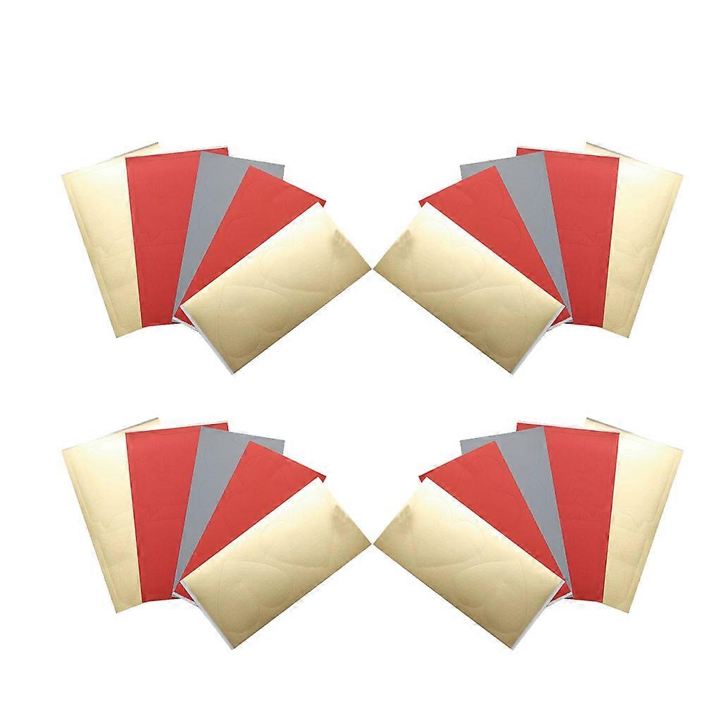 Birthday Card Stickers Scratch Off Feature For Kids And Adults Blessing Adhesive Paper Supplies 50Pcs