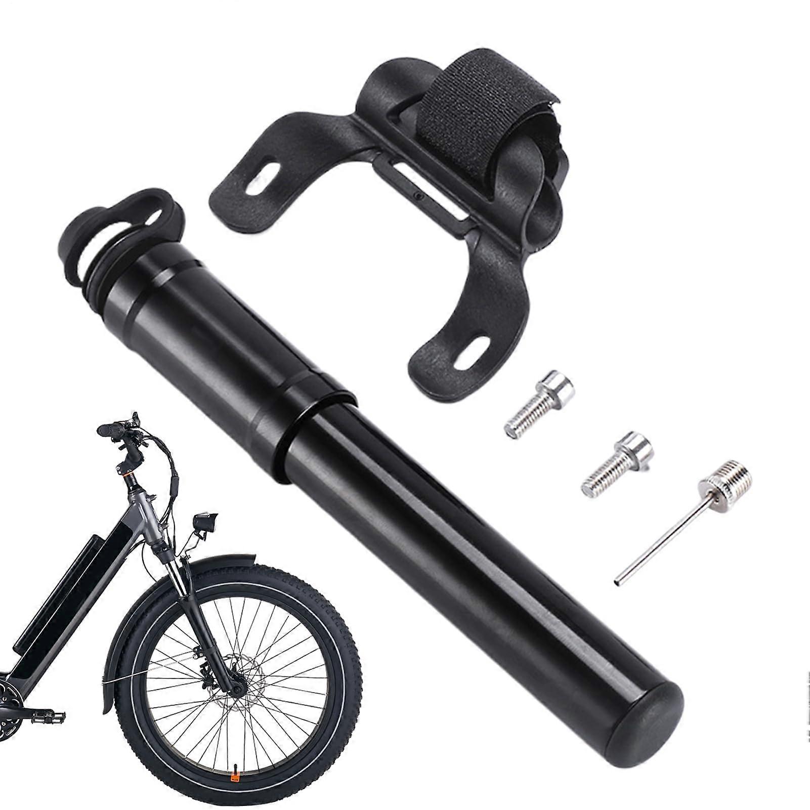 Portable Air Pump For Bicycle, Motorcycle, Scooter Multifunctional Handheld Inflator With Ball Needle And Adapters