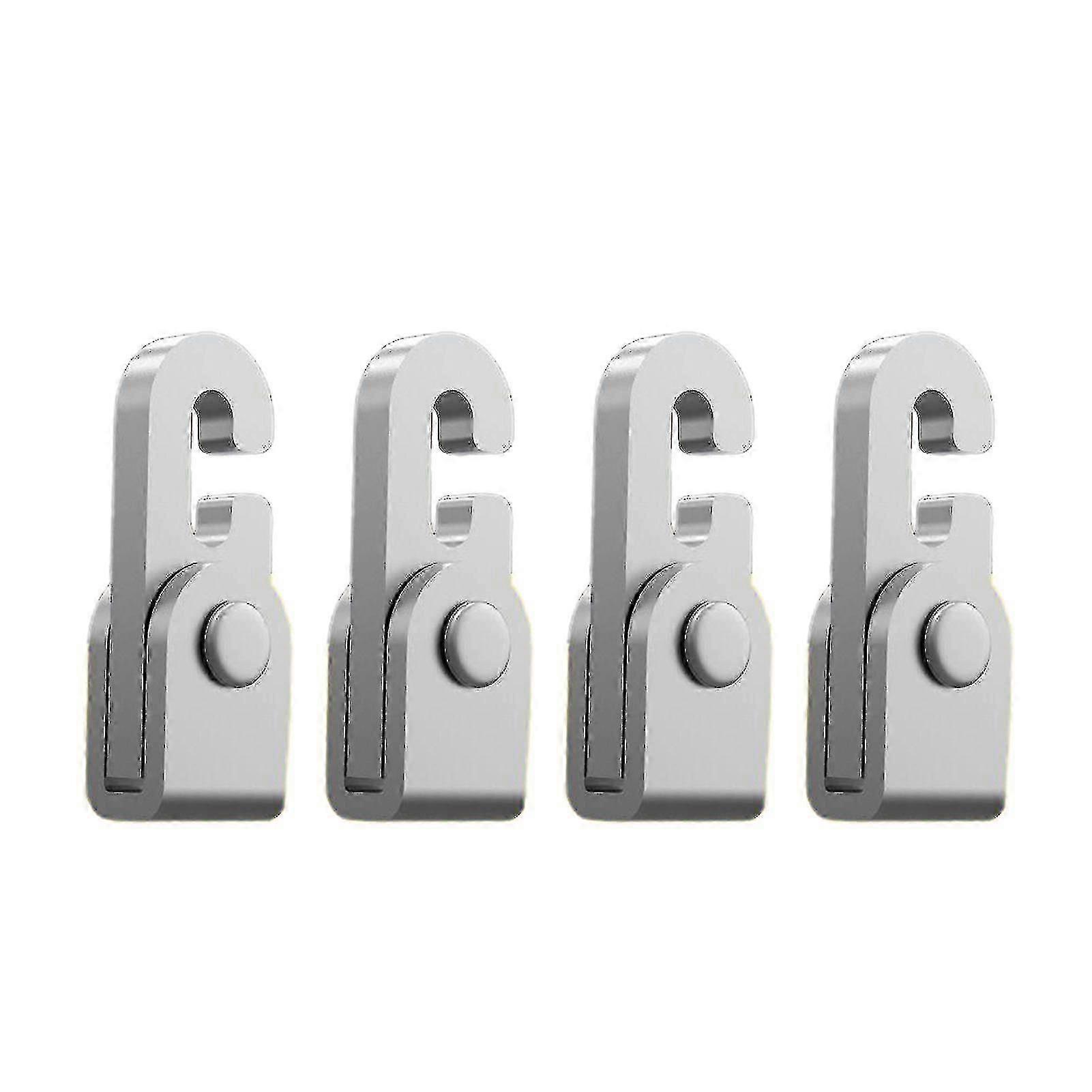 1 Set Automatic Lock Hook Stable Stainless Steel Practical Self-locking Safety Lock Hook For Travel