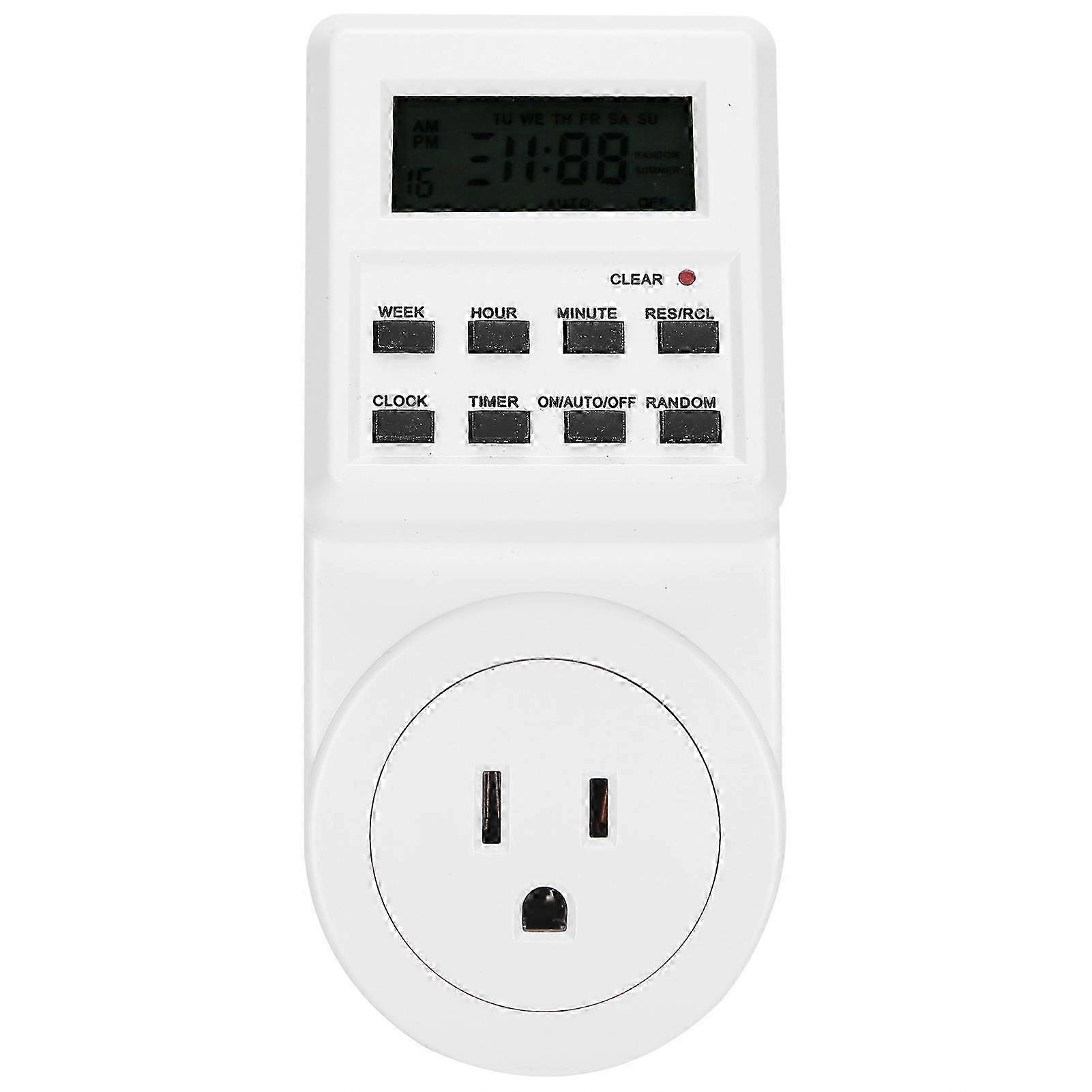 Intelligent Programmable Timer Switch Plug for Electrical Appliances - Outlet Socket TST01US, 110V Automatic Control Device