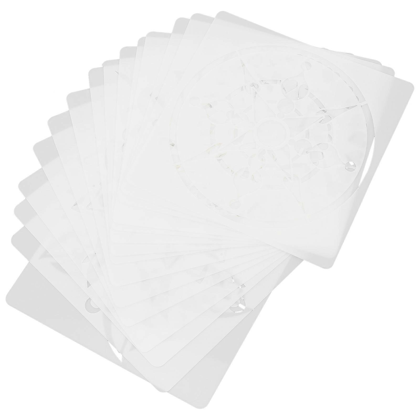 16pcs DIY Drawing Templates Hollow Mandala Stencils for Creative Painting, Safe & Durable Craft Material to Enrich Artistic Skills