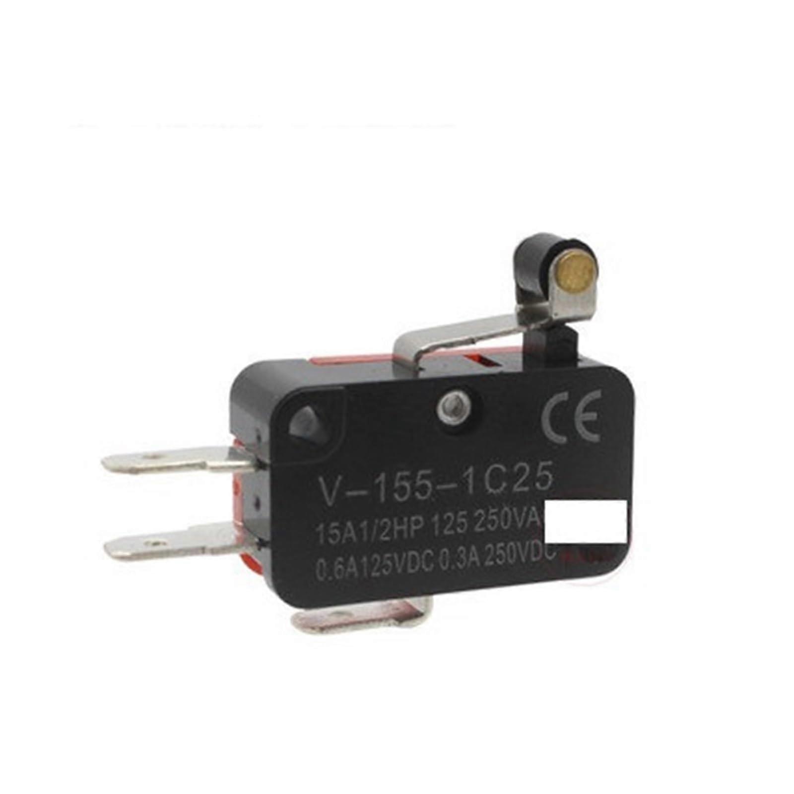 100PCS Small Stroke Limit Switch V1551C25 Silver V1C25 Series NO/NC