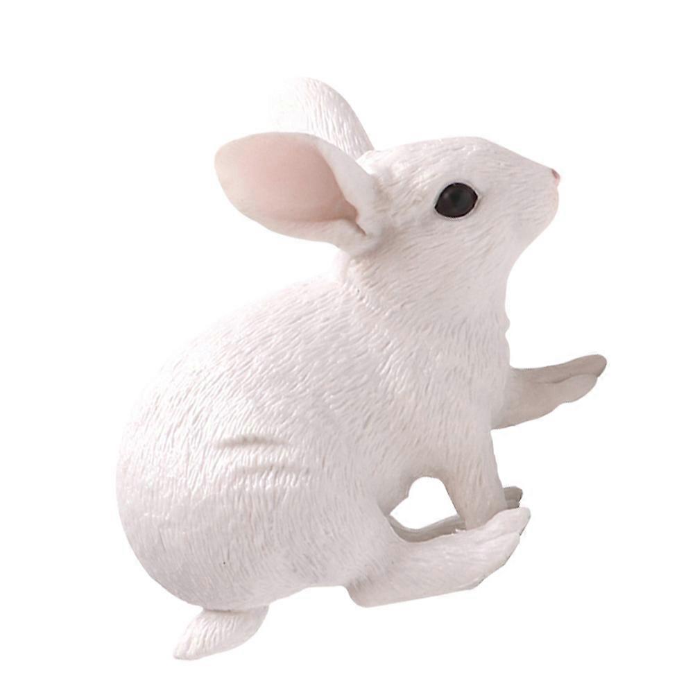 Bunny Decorations Home Rabbit Model Figurine Photography Prop Garden 11.5X9.2X5.5CM 1Pack