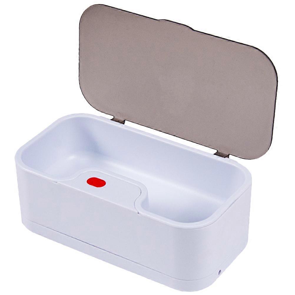 Lenses Cleaner Desktop Jewelry Cleaning Machine High Frequency Vibration Contact Lenses Dentures 1Set
