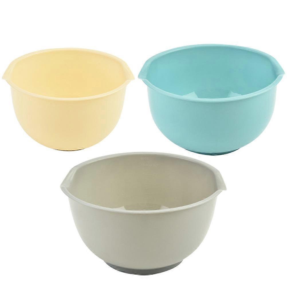 Serving Bowl Set Reusable Serving Bowl Home Users Assorted Color 9.3X9.3X4.7in 3Pcs
