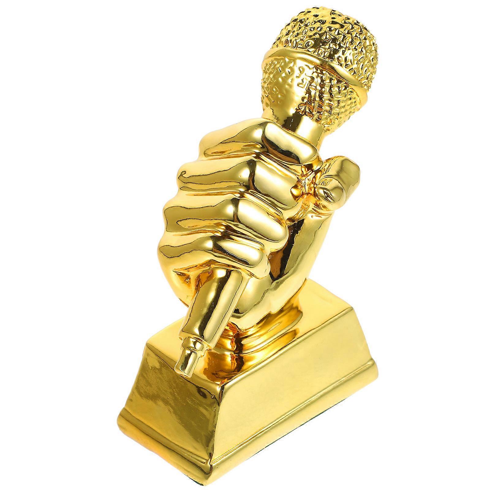 a refined and professional product description based on your input:

 

**Microphone Trophy – Handheld Design for Singing Competitions, School