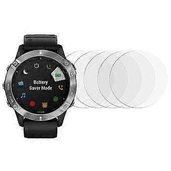 5Pcs For Garmin Fenix 6/6 Pro Screen Protector Arc Edge Tempered Glass Clear Smart Watch Film